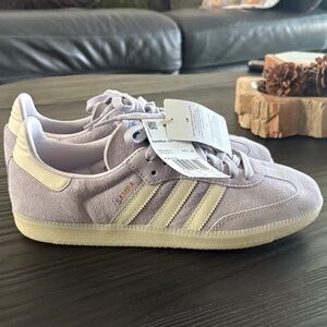 Adidas Women's Sneakers - Light Purple and Cream